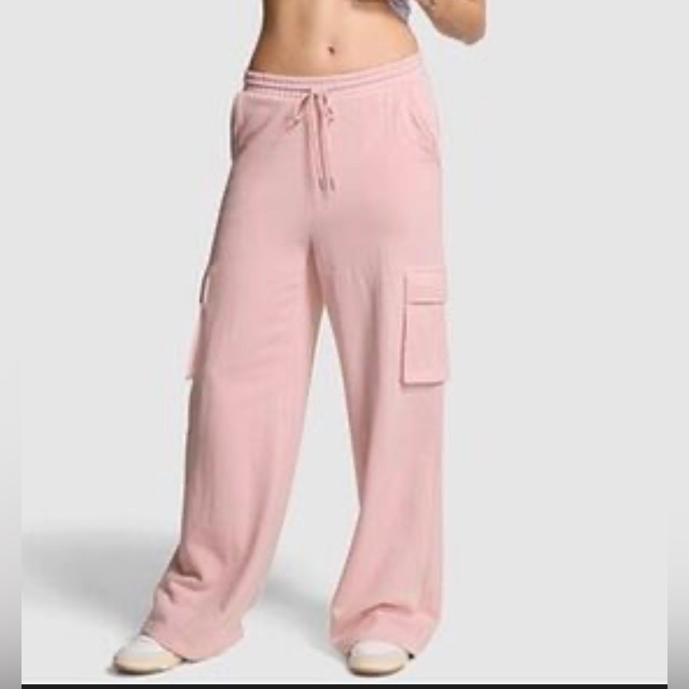 Pink by Victoria secret , campus sweatpants size XS wide leg women’s , juniors - Picture 3 of 13